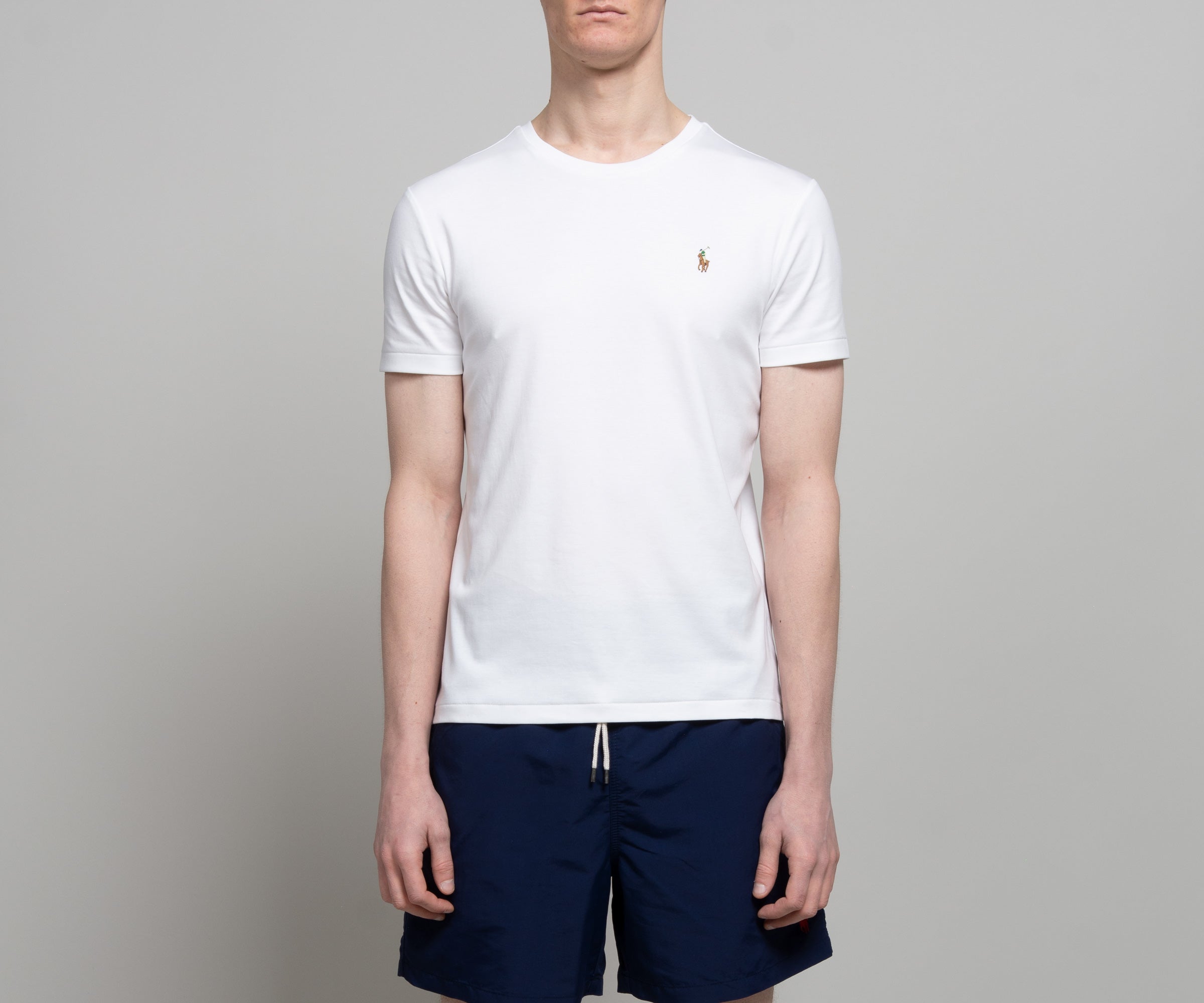 Ralph Lauren Custom Slim Soft Touch T-Shirt White