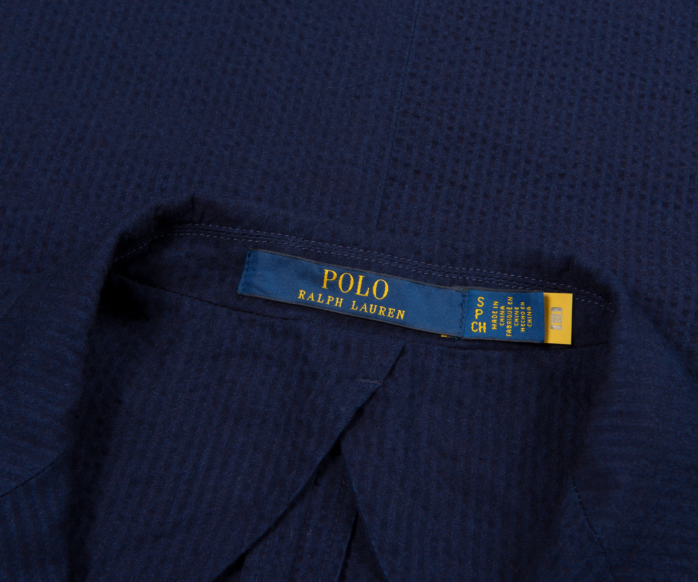 Navy blue shirt with Polo Ralph Lauren label