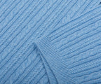 Close-up of blue textured fabric