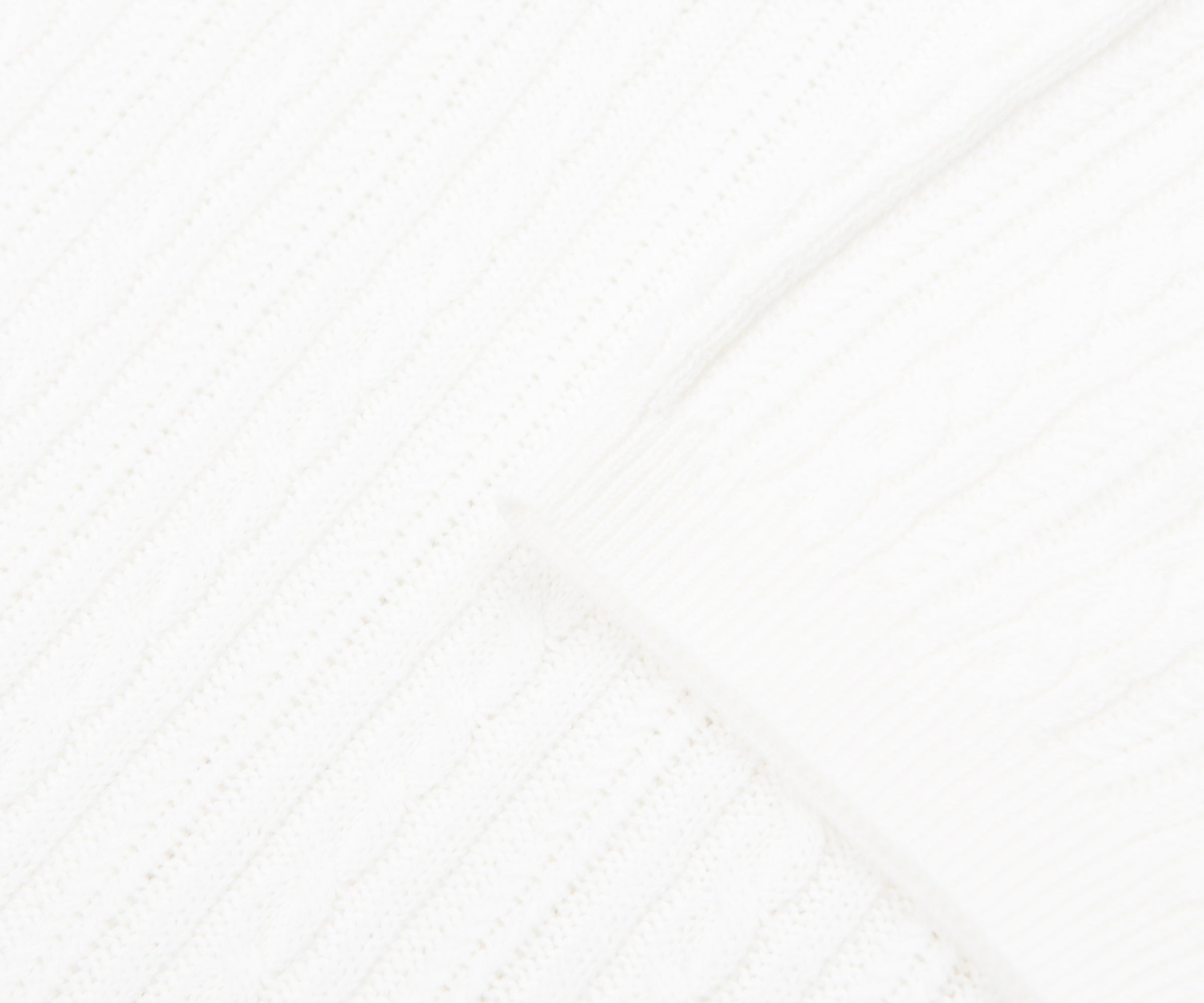 Ralph Lauren White Cable Knit SS Polo