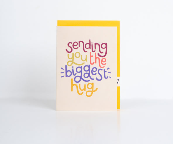 Raspberry Blossom 'Sending You The Biggest Hug' Card