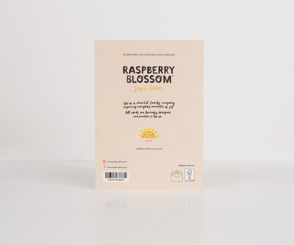 Raspberry Blossom '30' Colourful Birthday Card