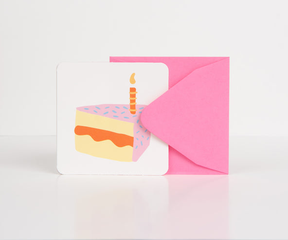 Raspberry Blossom 'Birthday Cake' Card