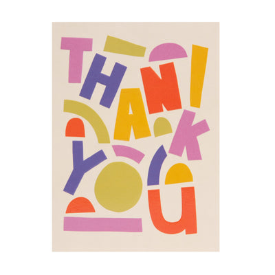 Raspberry Blossom 'Thank You!' Big & Bold Card