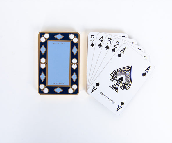 Smythson Playing Cards Twin Pack Blue