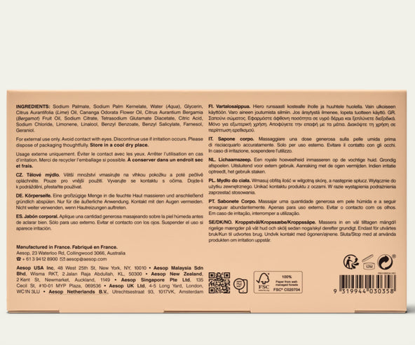 Aesop Refresh Body Cleansing Slab 310gm