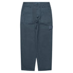 Dark gray pants with multiple pockets on a white background