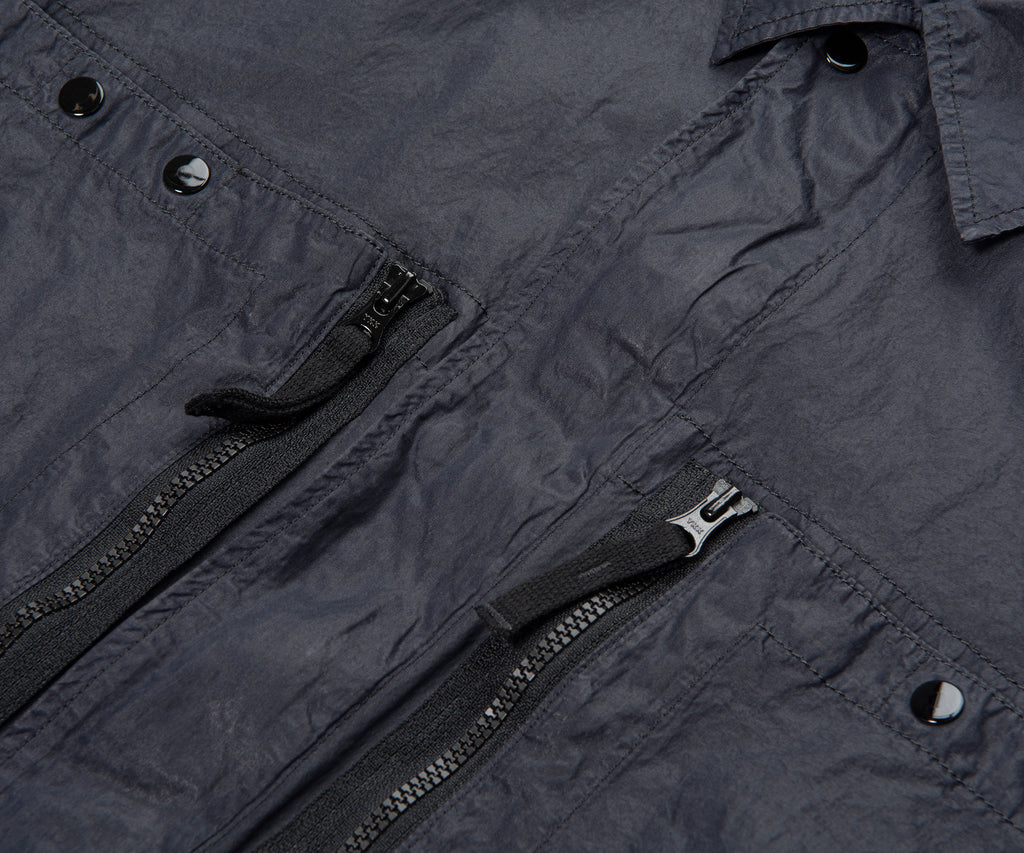 Stone Island Navy Nylon Technical Overshirt