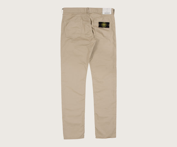 Stone Island Regular Tapered Fit Five Pocket Chino Jean Beige