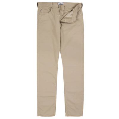 Stone Island Regular Tapered Fit Five Pocket Chino Jean Beige