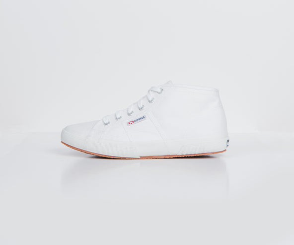 Superga 'cotu Canvas High-Top Trainer White