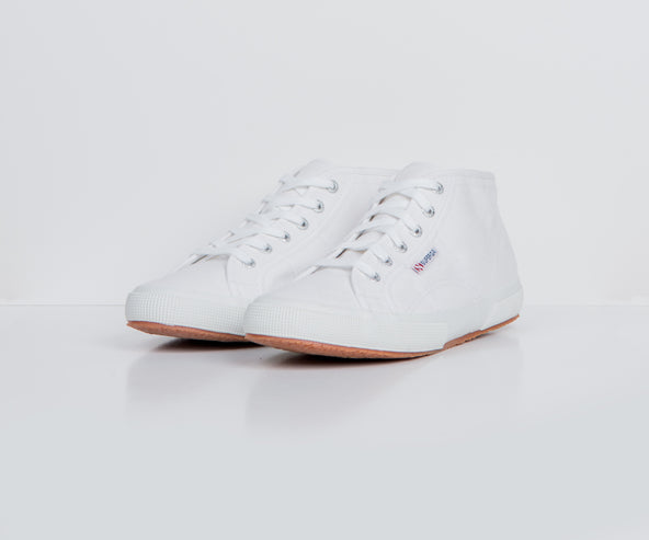 Superga 'cotu Canvas High-Top Trainer White