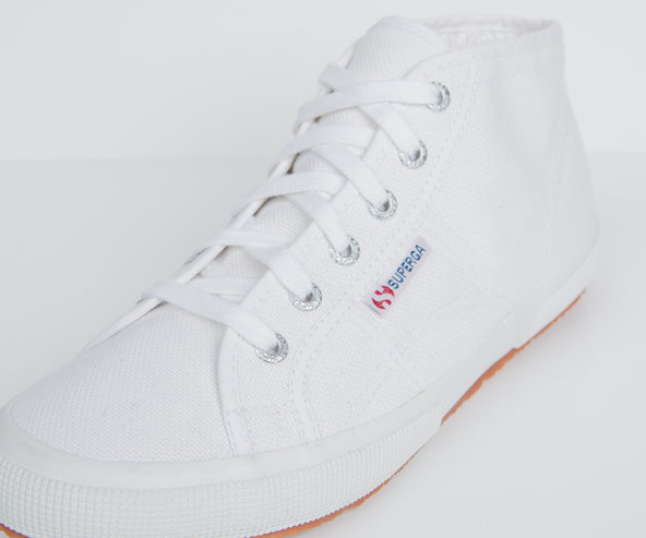 Superga 'cotu Canvas High-Top Trainer White