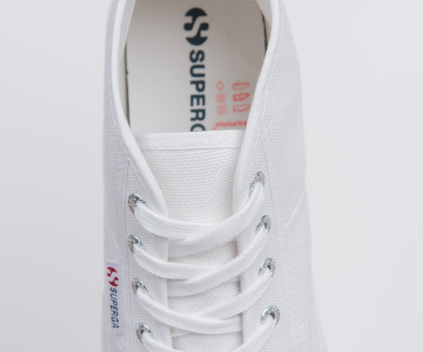 Superga 'cotu Canvas High-Top Trainer White