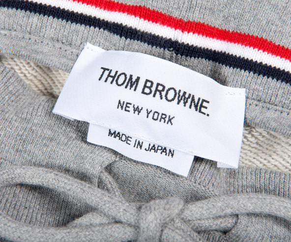 Thom Browne 'COTTON LOOPBACK KNIT' ENGINEERED 4-BAR SWEATPANT LIGHT GREY
