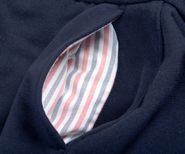 Thom Browne 'COTTON LOOPBACK KNIT' ENGINEERED 4-BAR SWEATPANT NAVY