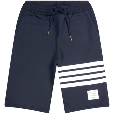 Thom Browne 'COTTON LOOPBACK KNIT' ENGINEERED 4-BAR SWEAT SHORTS NAVY