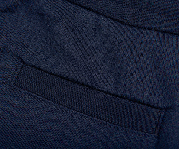 Thom Browne 'COTTON LOOPBACK KNIT' ENGINEERED 4-BAR SWEAT SHORTS NAVY