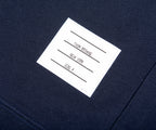 Thom Browne LOOPBACK JERSEY KNIT 4-BAR CREW NECK SWEATSHIRT NAVY