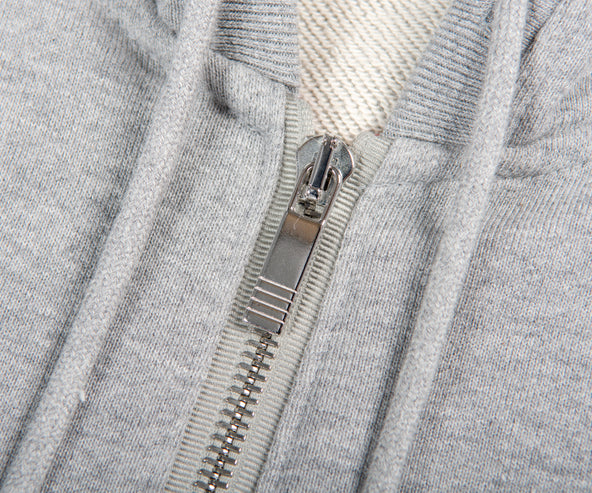 Thom Browne LOOPBACK JERSEY KNIT ENGINEERED 4-BAR CLASSIC HOODIE LIGHT GREY