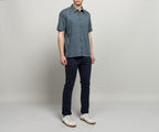 Paul Smith Zig Zag Cotton Print Shirt Green