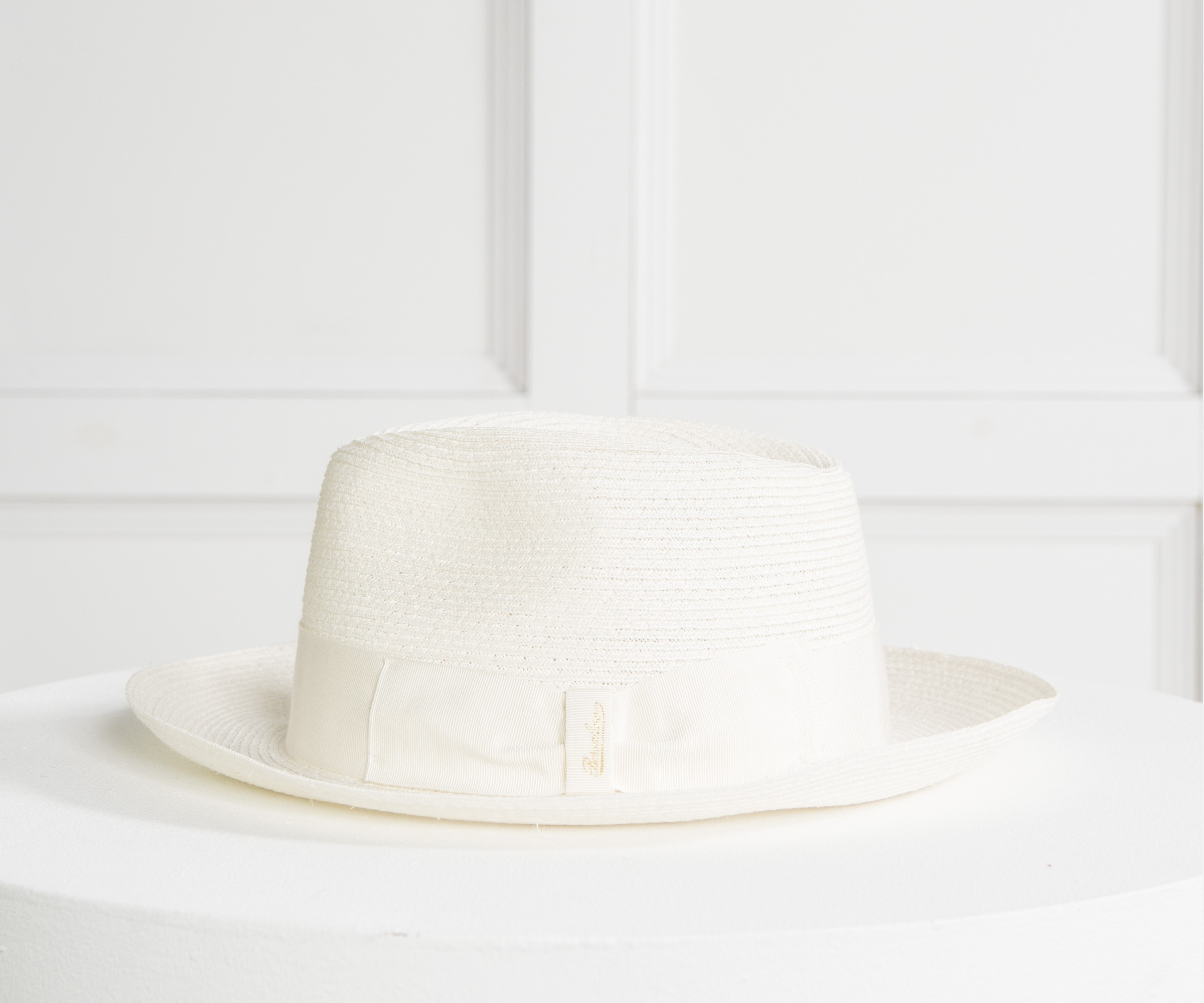 BORSALINO ’1107’ Hemp Trilby Hat Cream