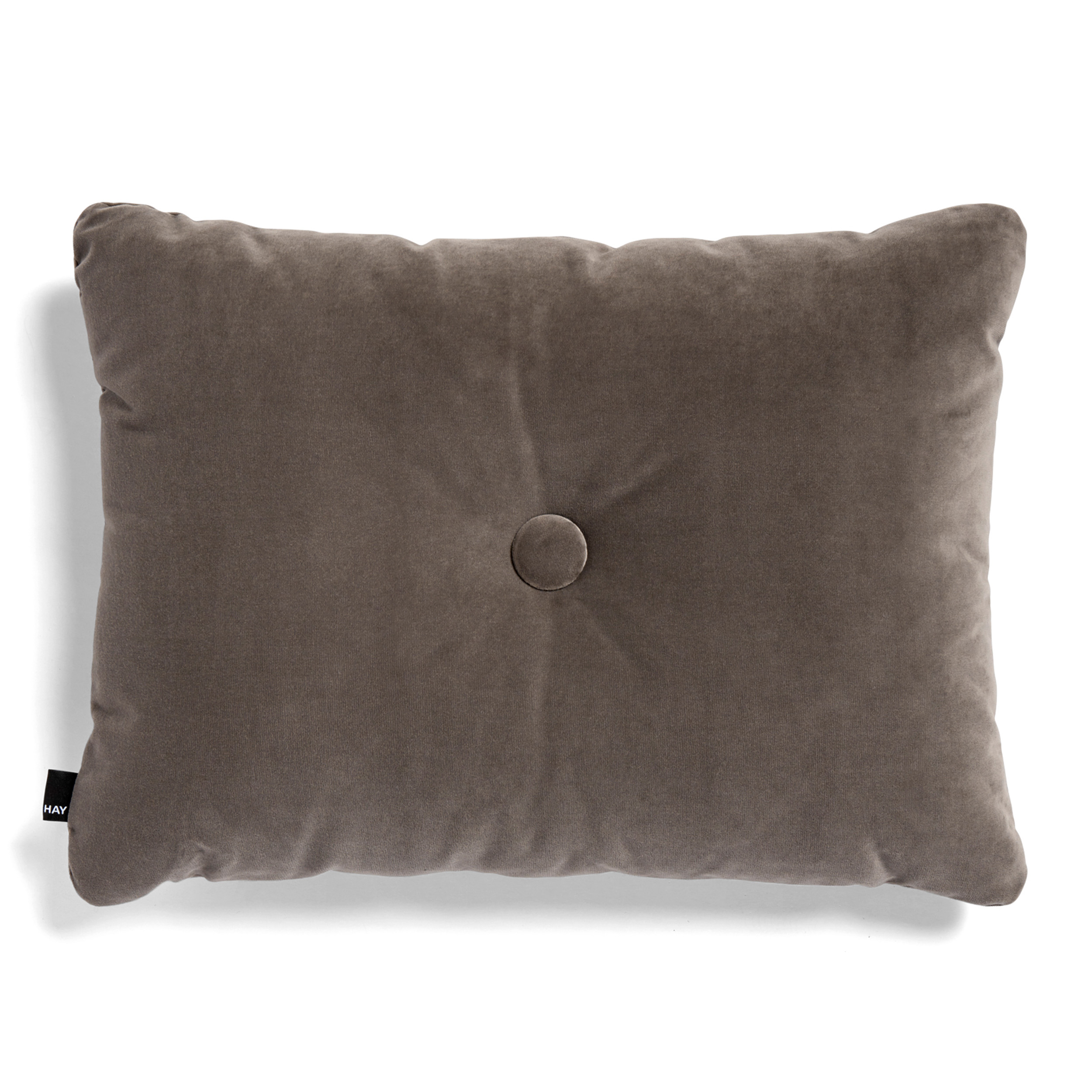 HAY Dot Cushion Crushed Velvet Warm Grey