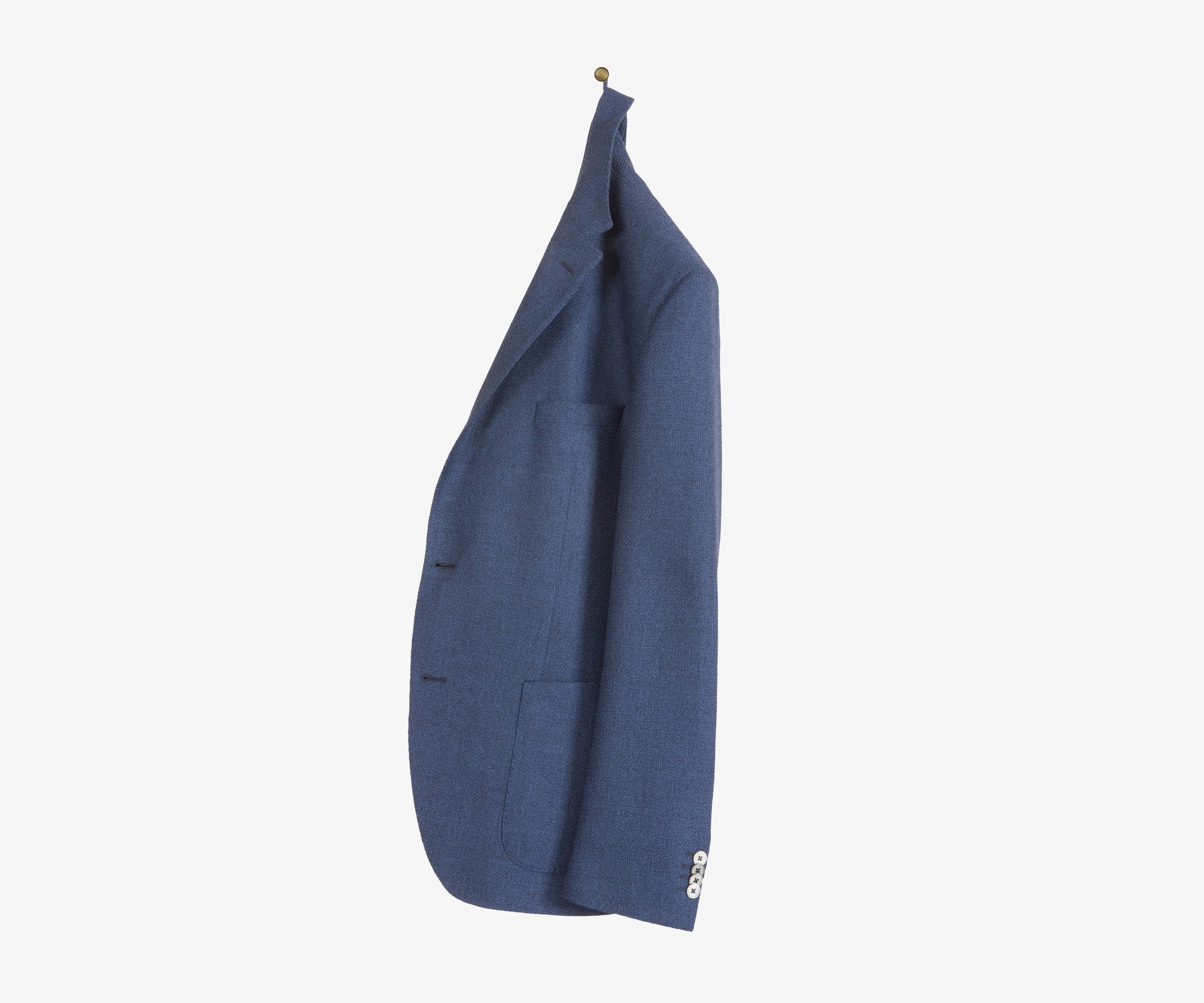 Hugo Boss ’Janson2’ Herringbone Patch Pocket Jacket Mid Blue
