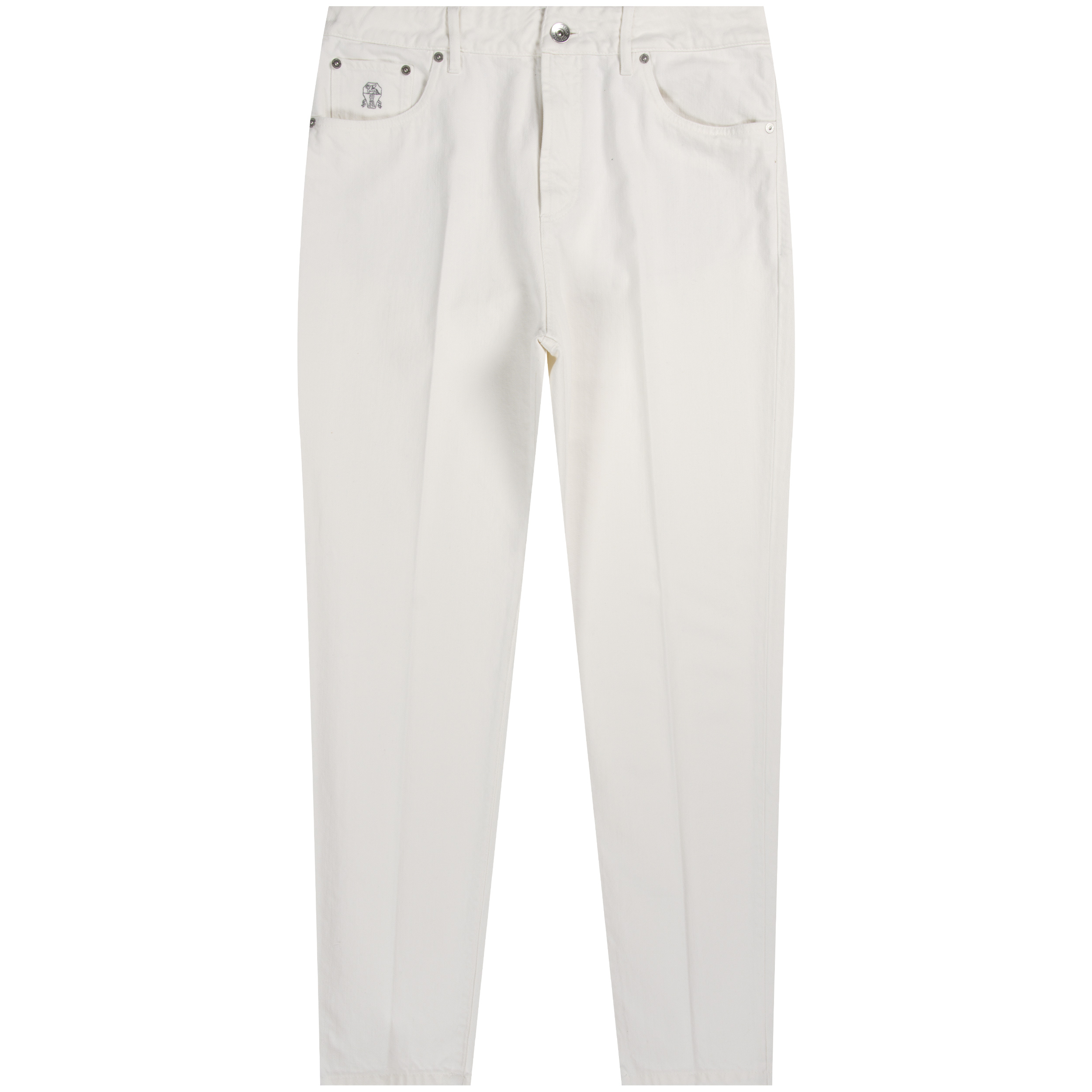 BRUNELLO CUCINELLI ’Loose Fit’ Denim Jeans White