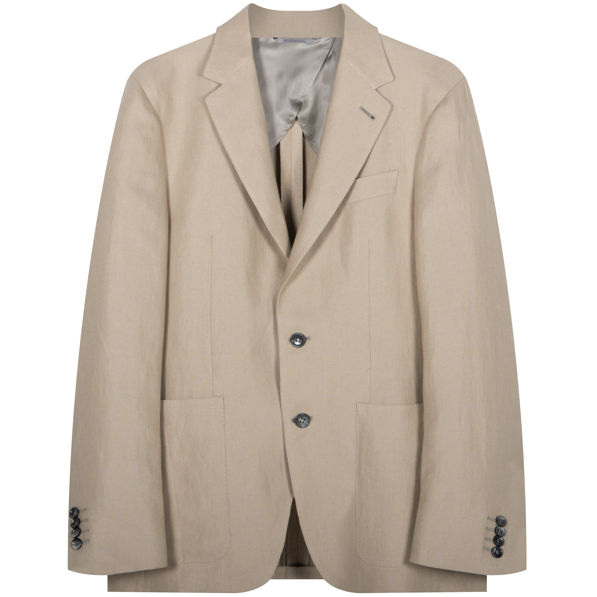Canali ’Linen’ Suit Jacket Taupe