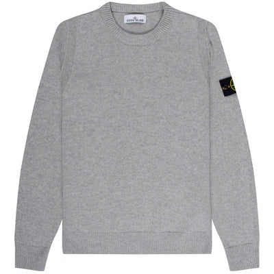 Stone Island Lambswool Crew Neck Knit Walnut