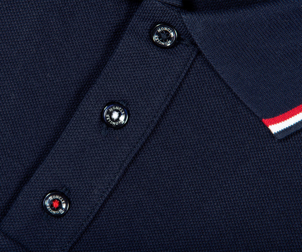 Moncler Classic Logo Polo Navy