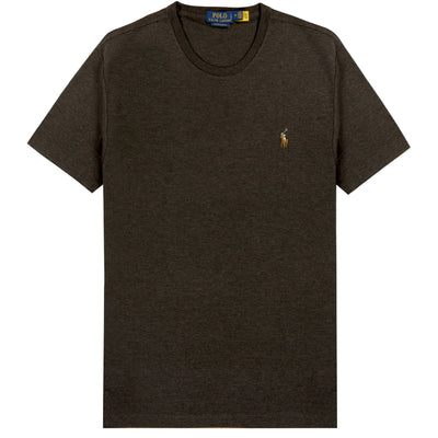 Polo Ralph Lauren Slim Fit Soft Cotton T Shirt Dark Charcoal Heather