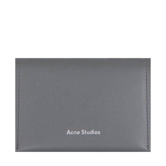 Acne Studios Leather Card Wallet Dark Grey