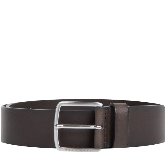 BOSS 'Sjeeki_Sz40' Leather Belt Dark Brown