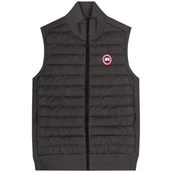 Canada Goose Hybridge Quilted Knit Vest Iron Grey