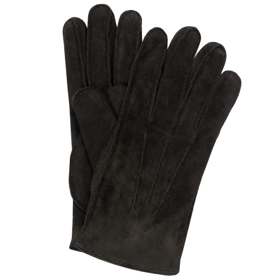 MAZZOLENI Suede Gloves Black
