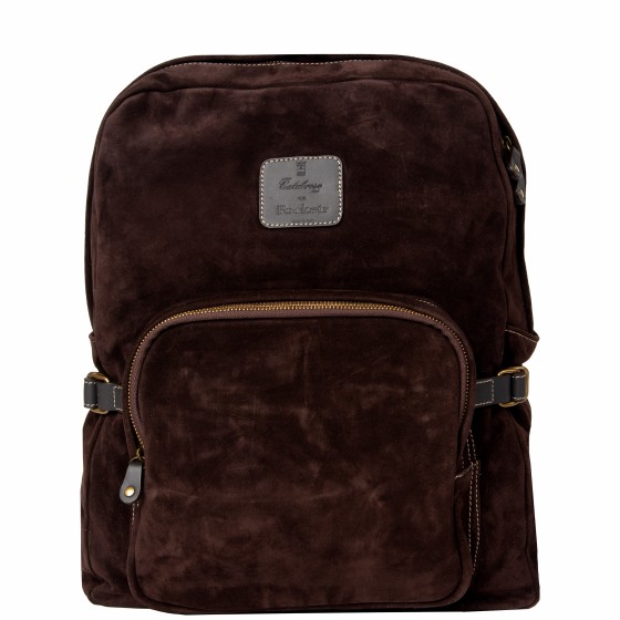 CALABRESE Suede Backpack Chocolate Brown