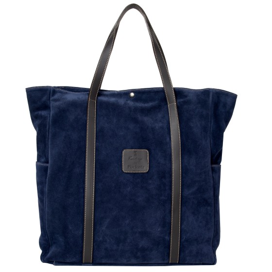 CALABRESE Shopping Suede Tote Bag Navy