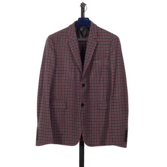 RE-POCKETS Checked Cashmere Jacket Multi