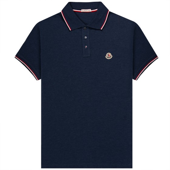 Moncler Classic SS Polo Blue
