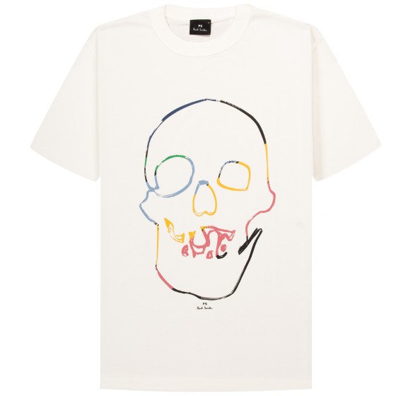 Paul Smith Skull Printed T-Shirt Off White