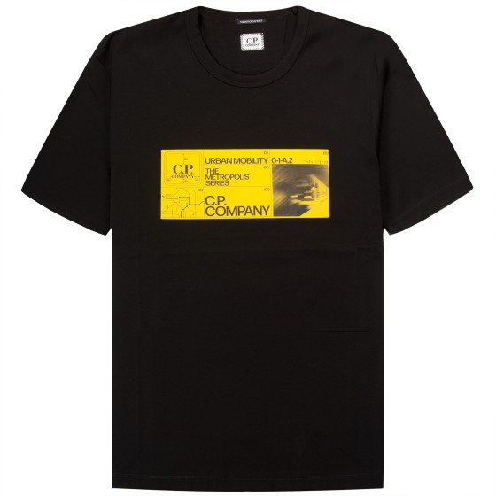 C.P. Company Metropolis Urban Mobility printed T-Shirt Yellow/Black