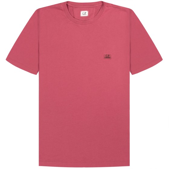 C.P. Company 30/1 Box Logo T-Shirt Red Bud