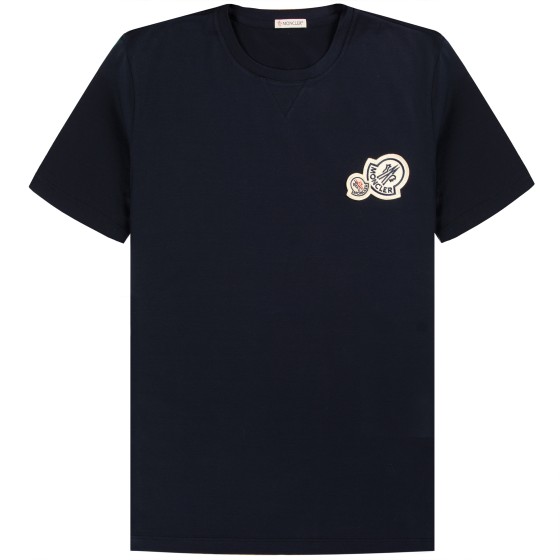 Moncler Double Patch Logo Navy