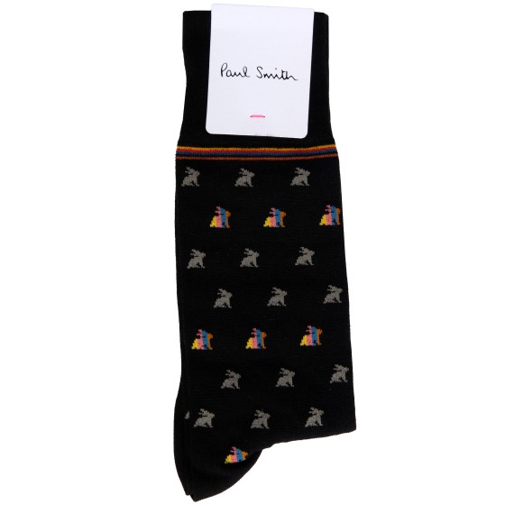Paul Smith Accessories Rabbit Patterned Socks Black