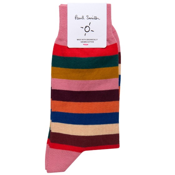 Paul Smith Floyd Striped Sock Pink