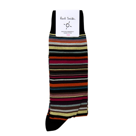 Paul Smith Farley Stripe Socks Black Multi