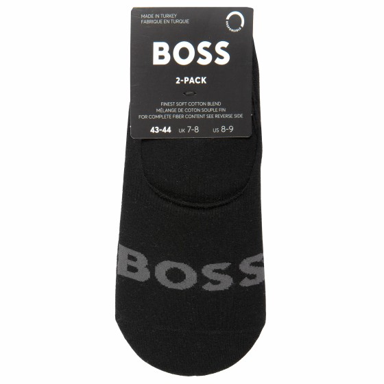 BOSS 2P Invisible Socks Black
