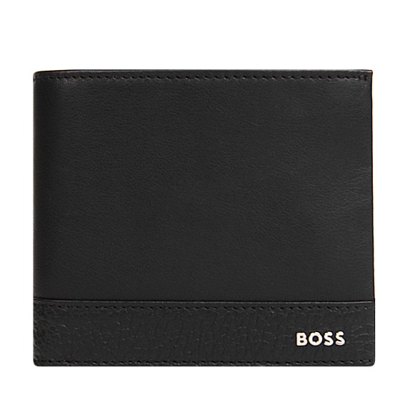 HUGO BOSS Gavin Grained Leather Wallet Black